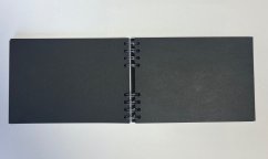 Blackbook made by Graffshopbrno A5 - black paper, landskype