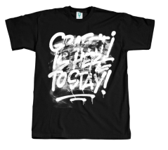 Montana T-Shirt - Graffiti is here to stay by Thierry Furger - Black