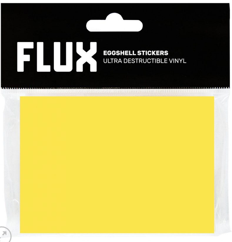 FLUX Eggshell Stickers 50ks - YELLOW