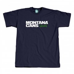Montana tričko Typo+Logo - Navy