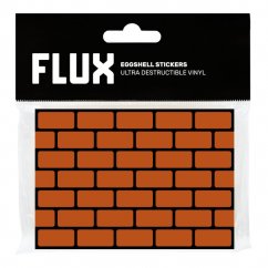 FLUX Eggshell Stickers 50ks - Bricks Orange