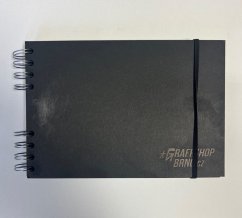 Blackbook made by Graffshopbrno A5 - black paper, landskype
