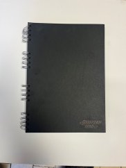 Blackbook made by Graffshopbrno A5 - black paper, portrait