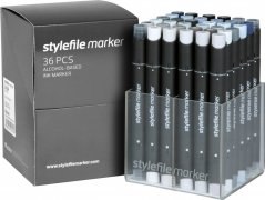 Stylefile Markers 36 Set - Grey Set