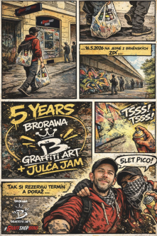 5 let Brorawa graffiti art