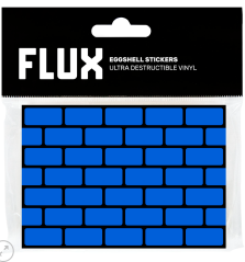 FLUX Eggshell Stickers 50 pcs Bricks Cyan