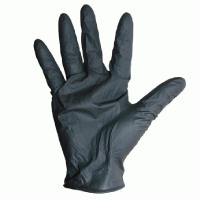 Rukavice latexové černé Montana 2ks