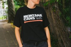 Montana T-Shirts - Typo+Logo Underline Black Shrimp