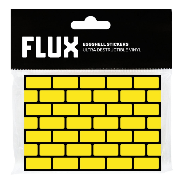 FLUX Eggshell Stickers 50ks - Bricks Yellow