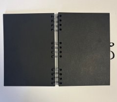 Blackbook made by Graffshopbrno A5 - black paper, portrait