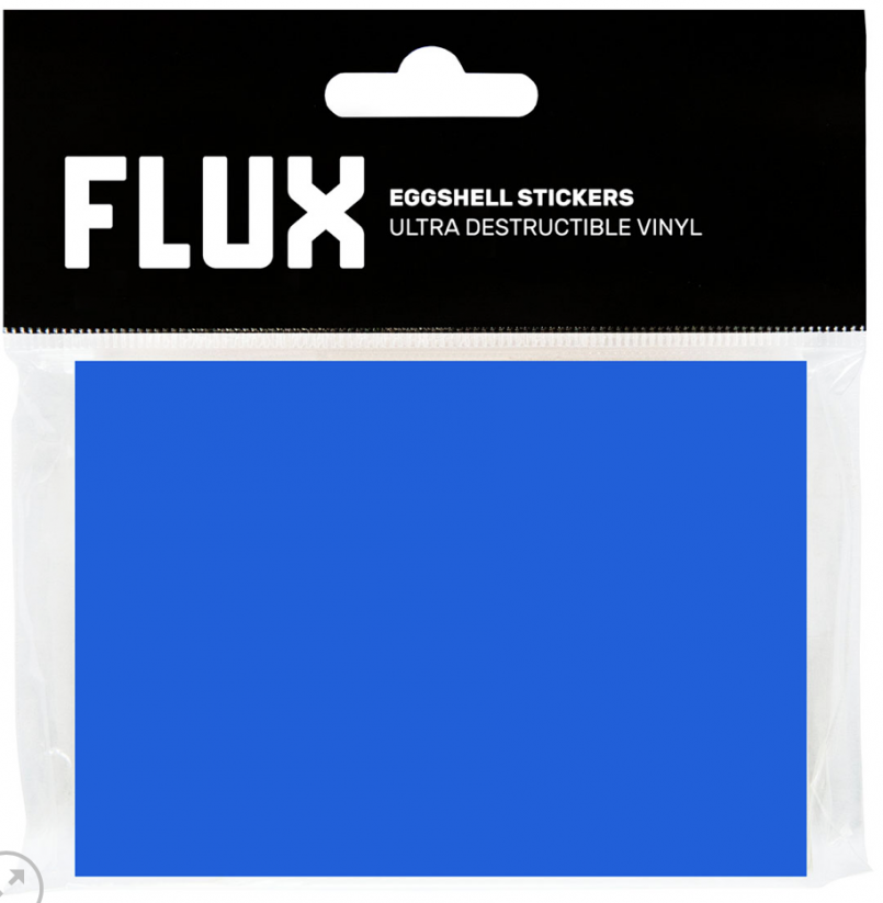 FLUX Eggshell Stickers 50ks - BLUE