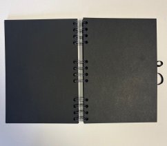Blackbook made by Graffshopbrno A4 - black paper, portrait