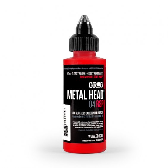 Grog Metal Head 04 RSP - Barva: Ferrari Red  #e3001b