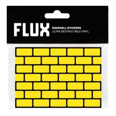 FLUX Eggshell Stickers 50ks - Bricks Yellow