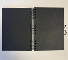 Blackbook made by Graffshopbrno A4 - black paper, portrait